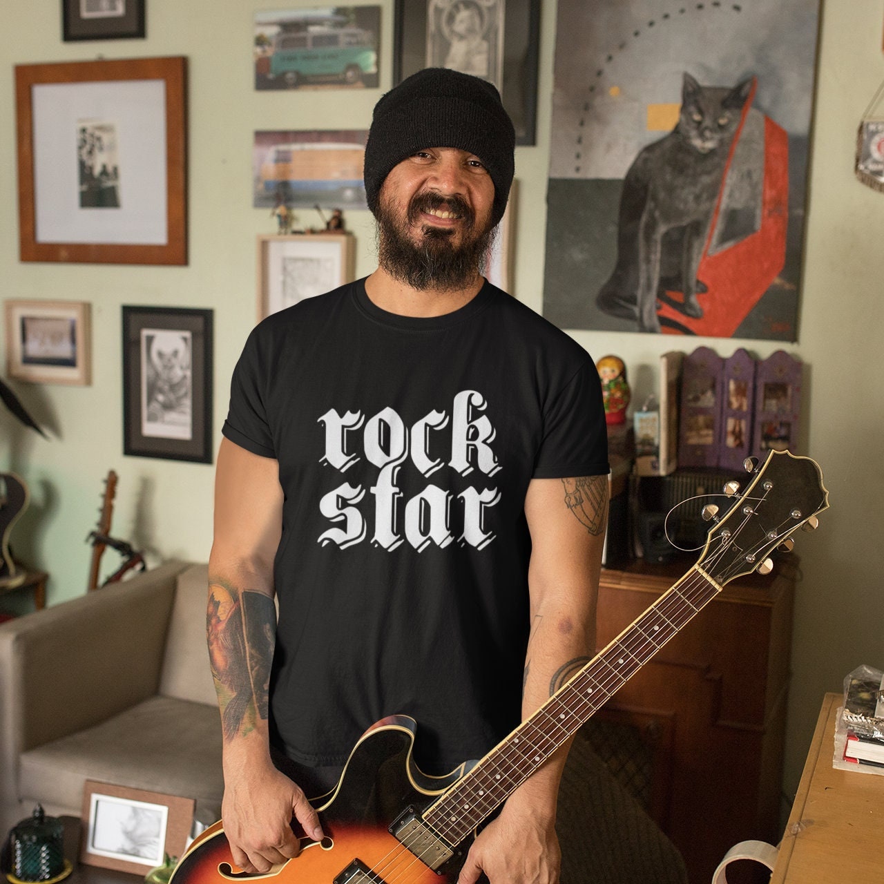 Unique Rock Gift - Fall 2024 Fashion Clothing, Rock Star Shirt, Rock and Roll Gift, Rock Shirt, Music Tops & Tees - Best Rock Gifts