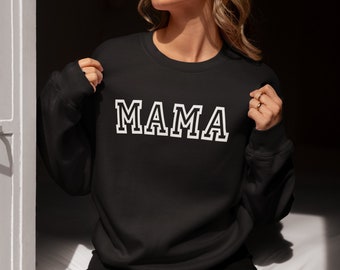 New Mom Gift - Unique Personalized Gift for Mom - Mama Sweatshirt, Personalized Mothers Day Gift, Birthday Gift for Mom, Minimalist Mom Gift