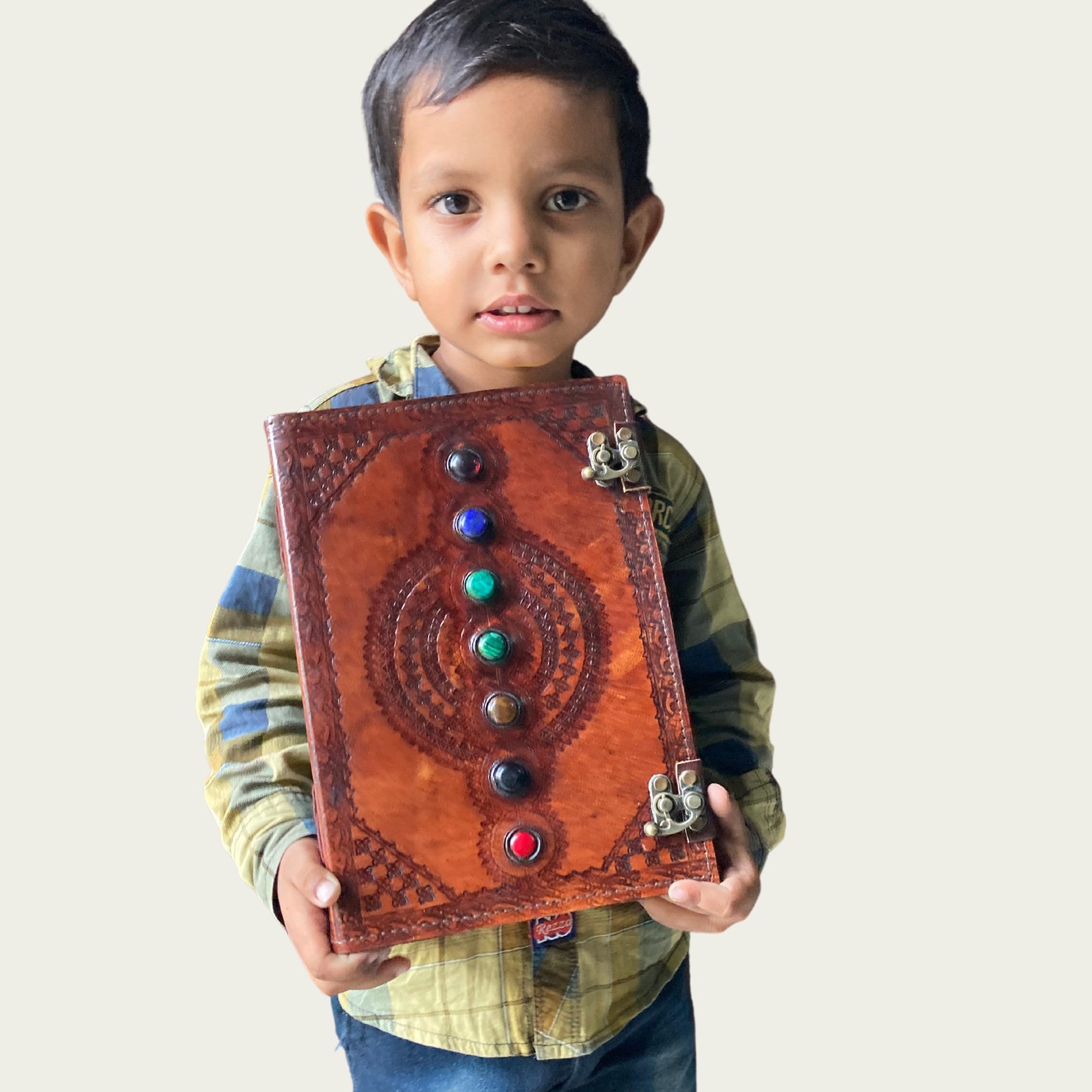 Buy Handmade Leather Journal With Free Personalized Bookmark Online in