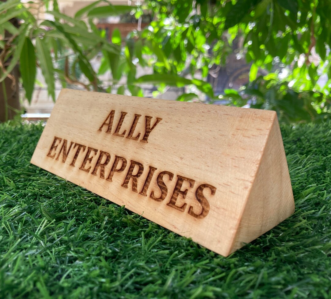 Desk Name Plate Office Accessories Personalized Desk Name Plate Gift