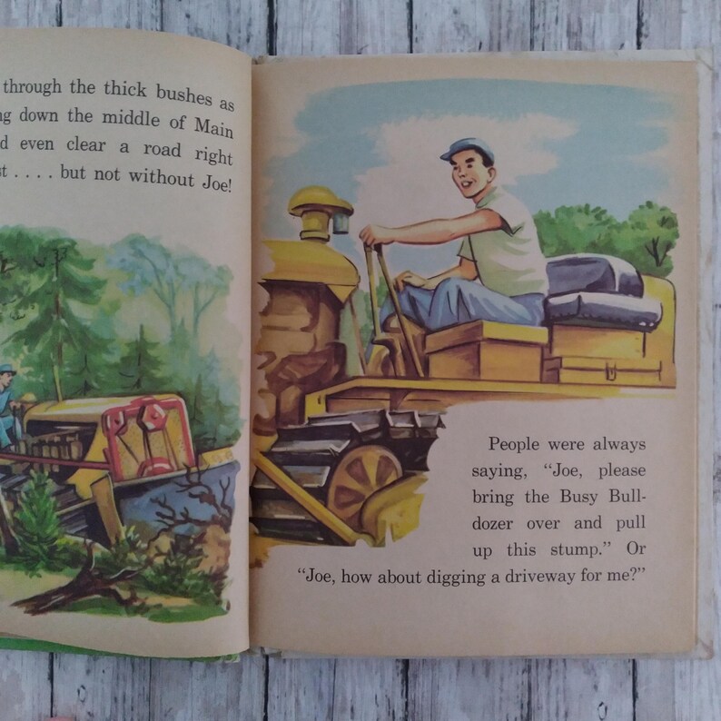 1952 the Busy Bulldozer, A Rand Mcnally Book - Etsy