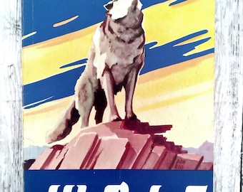 1954 Wolf Cub Scout Book, Boy Scouts of America, vintage BSA