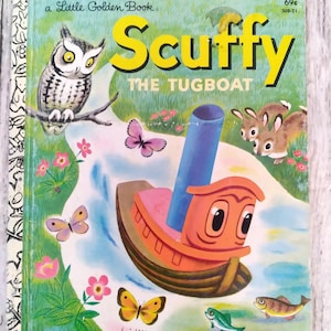 1981 Scuffy the Tugboat, A Little Golden Book