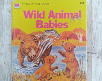 1973 Wild Animal Babies, A Whitman Tell-A-Tale-boek