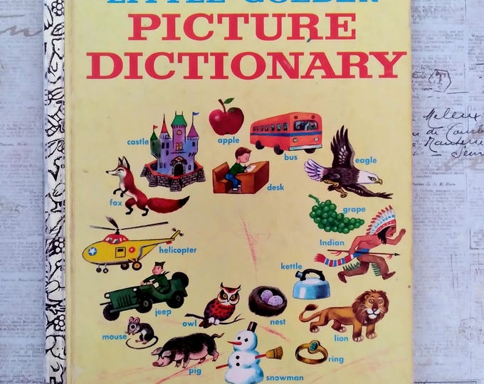 1969 Little Golden Picture Dictionary - Etsy