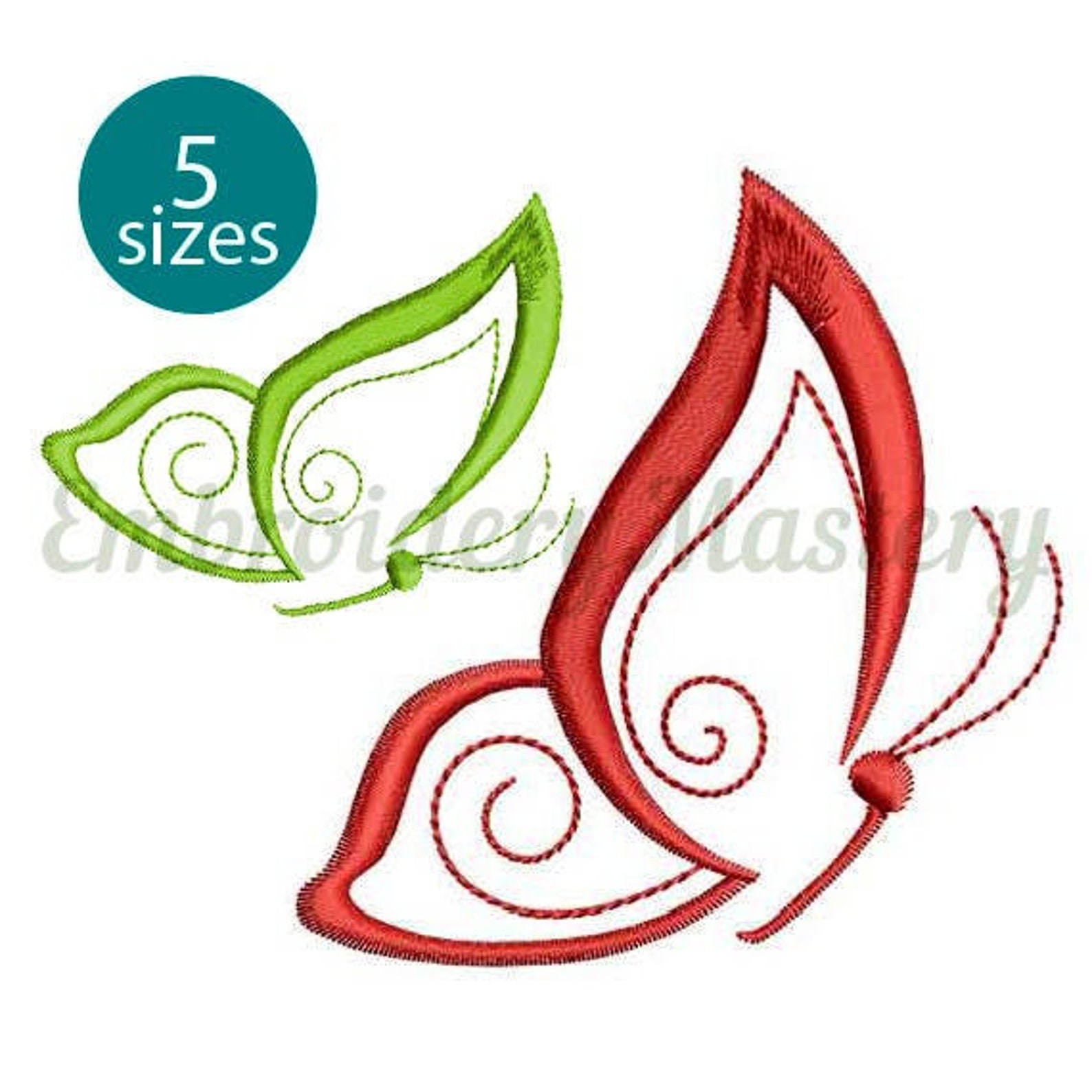 Butterfly Machine Embroidery Design. Mini Butterfly Etsy