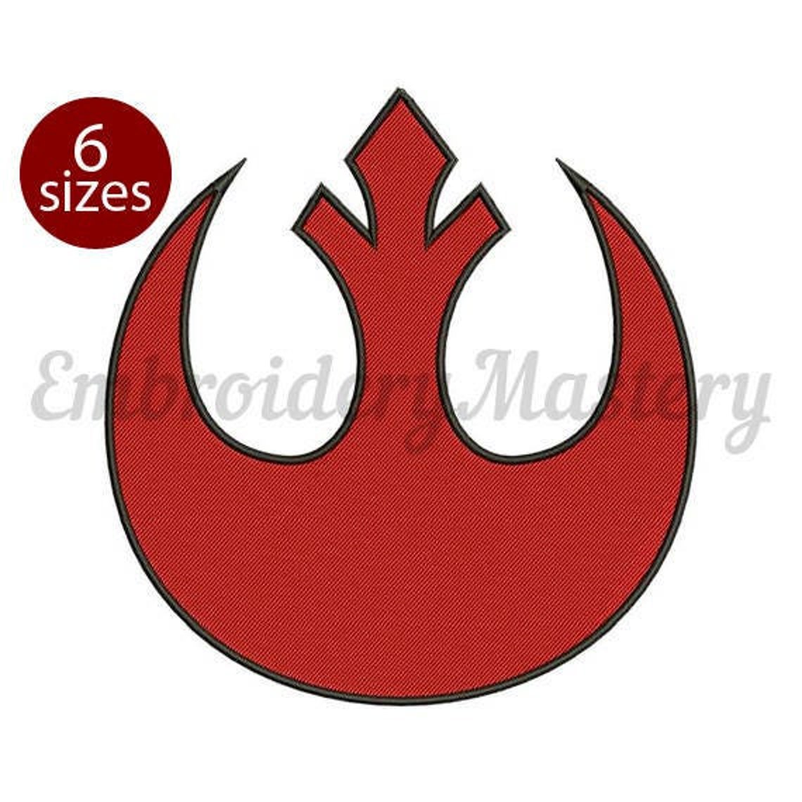 Star Wars Rebellion Machine Embroidery Design. Digitized Etsy