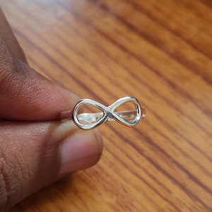 Plain Infinity Design 925 Sterling Silver Ring, Fantastic Infinity Ring, Ring For Women, Dainty Design Infinity Ring, Gift For Her