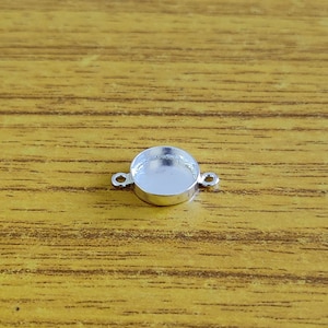 925 Sterling Silver Plain Bezel Cup Round Close Blank collet Round Connector, Setting For Making 3 MM To 40 MM, DIY Jewelry Supplies