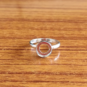 925 Sterling Silver Collet Round Ring, Plain Bezel Cup Round Open Blank Ring, Setting For Making Ring 2 MM To 40 MM, DIY Jewelry Supplies