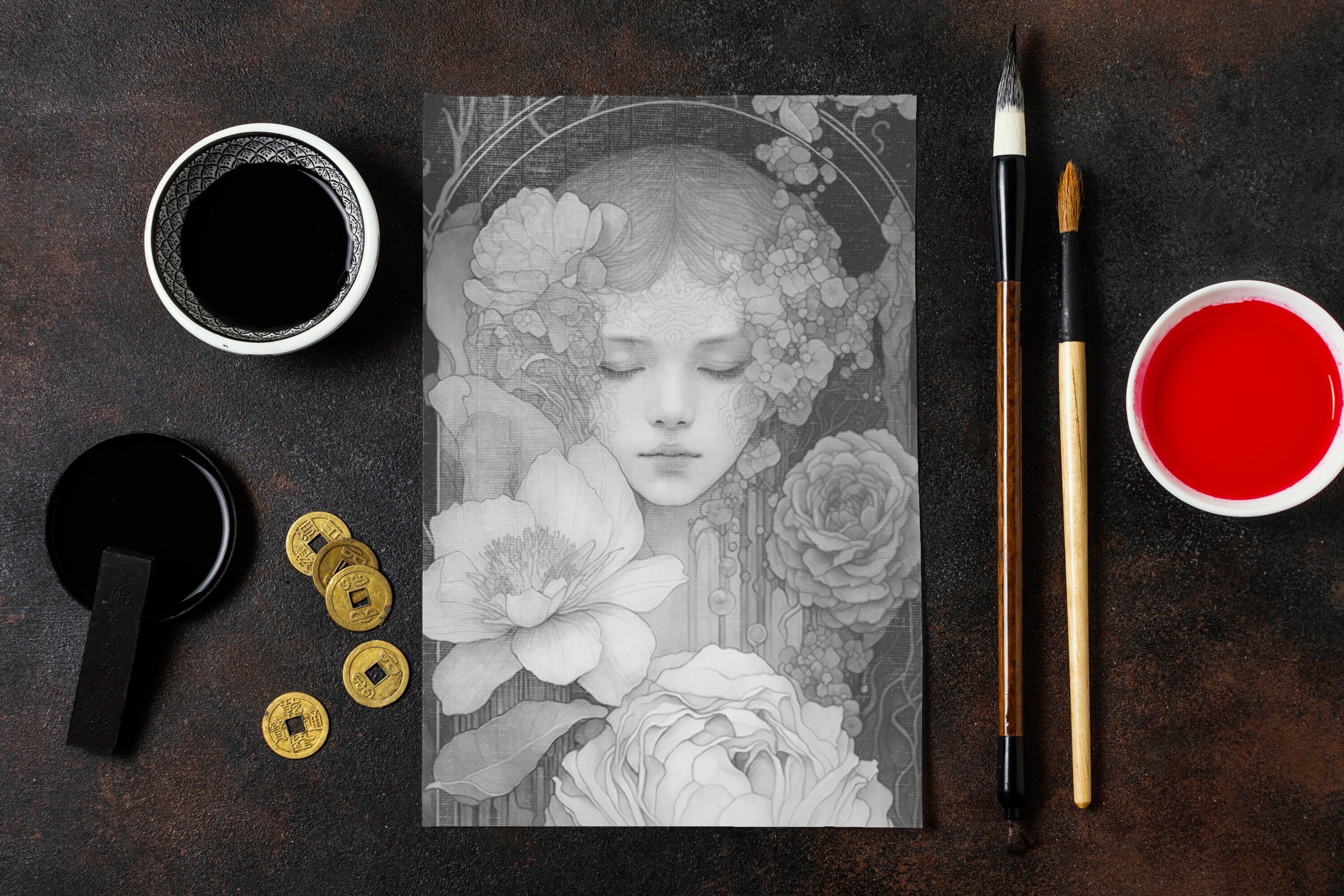 Coloring Page Printable Coloring Book For Adults Instant Download High