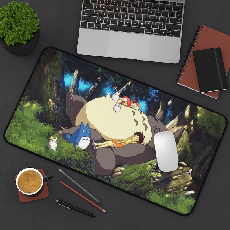 Kawaii Anime Desk Mat Studio Ghibli Desk Mat My Neighbor Etsy UK