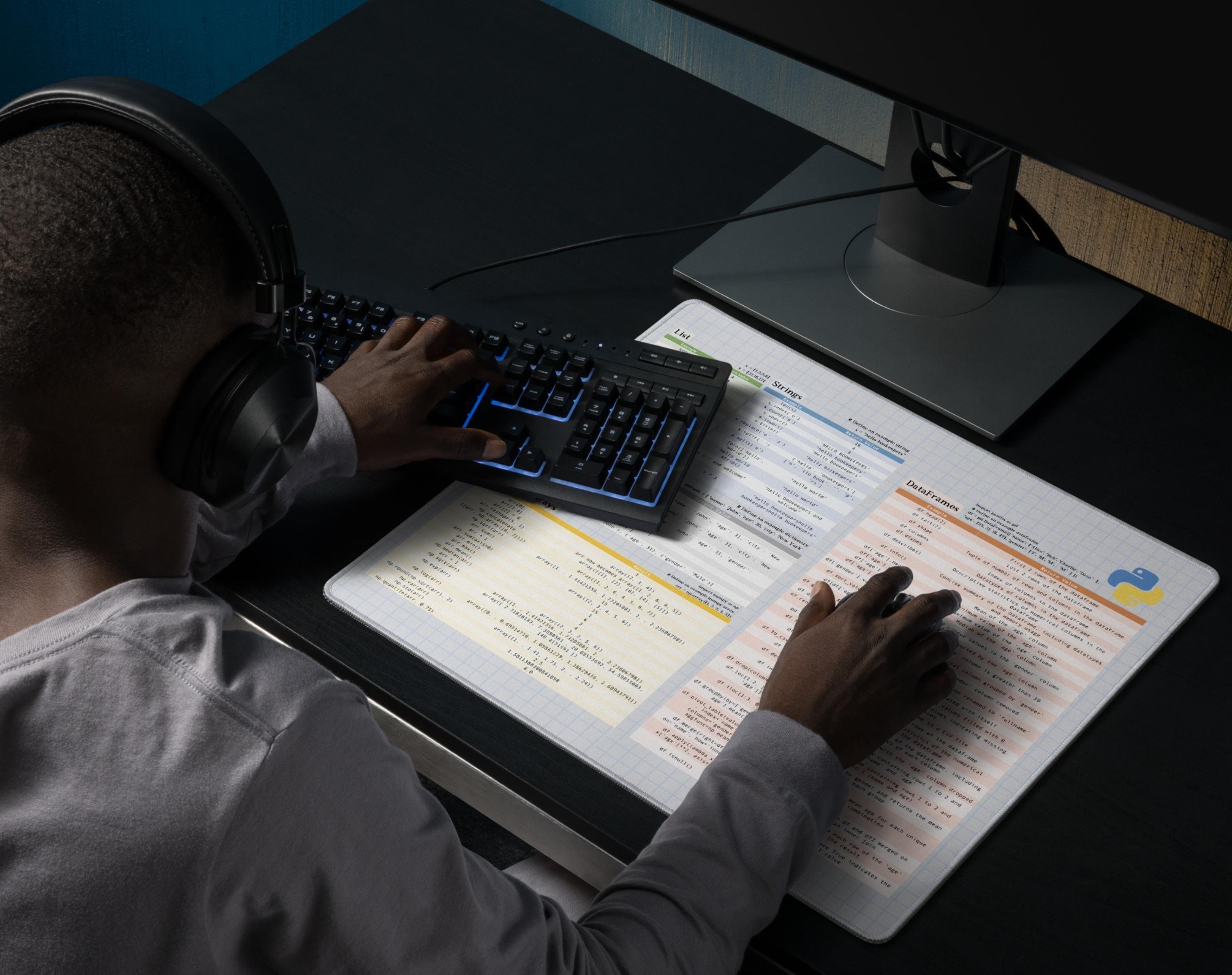 Python Cheat Sheet Mousepad for Beginnerpython Reference - Etsy Australia