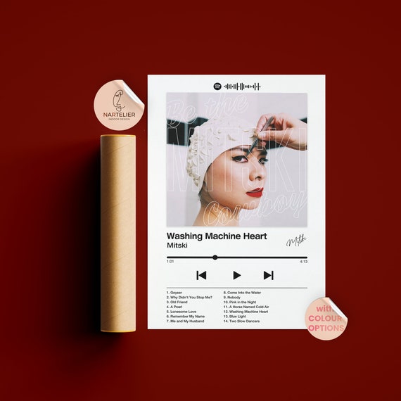 Mitski washing Machine Heart Song Poster Color Etsy