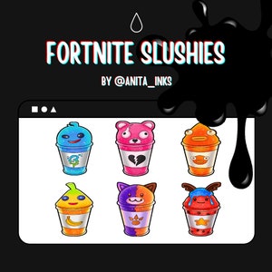 Slushie Battle Royale Premade Badges & Emotes Pack - Fort Nite
