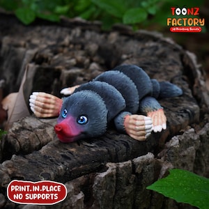 Süßer Flexi Mole gelenkig / 3D Print Instant Download/3D gedrucktes Spielzeug/3D gedruckter Maulwurf/gelenk Maulwurf