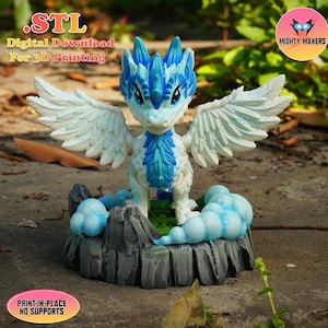 Flexi Air Dragon /3D Print Instant Download/3D Printed Dragon/3d printed air dragon/ articulated dragon/air dragon 3dprint