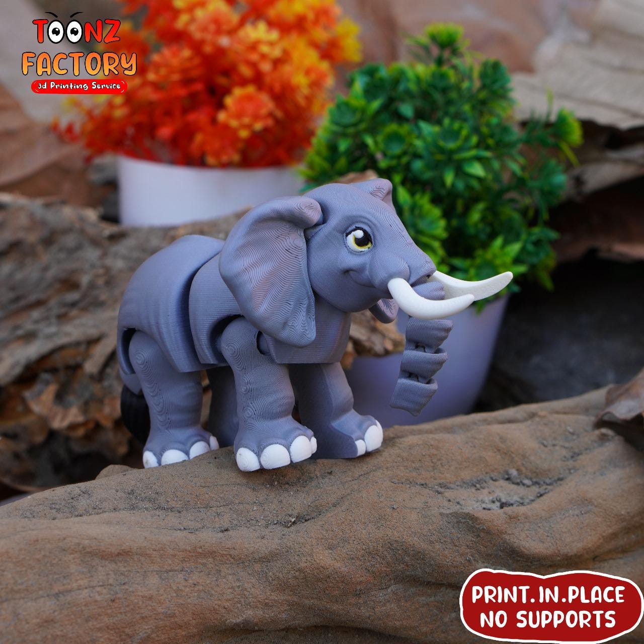 3D Print Flexi Elephant, Articulated Toy (instant Download) - Etsy