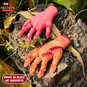Flexi Print-In-Place Thing Hand Articulated/ Druk 3D Instant Download/ Zabawka drukowana w 3D/ ręka druk 3D/ rzecz ręka druk 3D