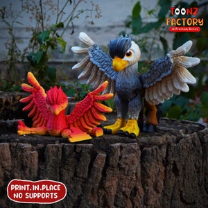 Süßer Flexi Hippogriff gelenkig / 3D Print Instant Download / 3D gedrucktes Spielzeug / 3D gedruckter Hippogriff / Gelenk Hippogriff