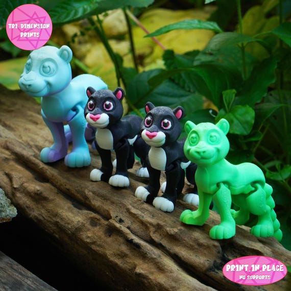 Flexi Black Panther Toy: Articulated 3D Print (instant Download