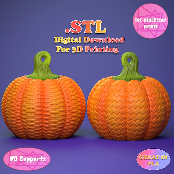 Weave Pumpkin Toy: 3D Print Halloween Decor (Digital Download)