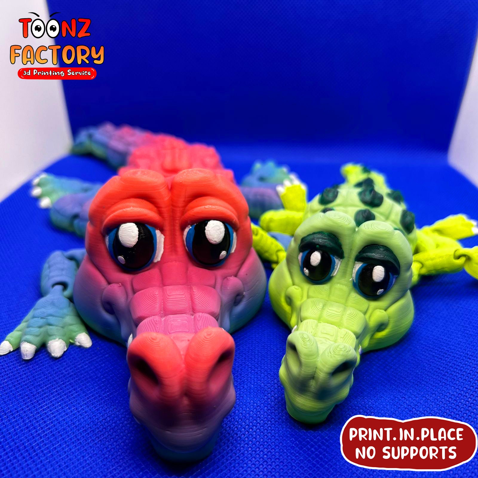 Cute Flexi Crocodile 3D Model (instant Download) - Etsy