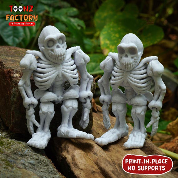 Flexi Bigfoot Skeleton: 3D Print Articulated Sasquatch (instant