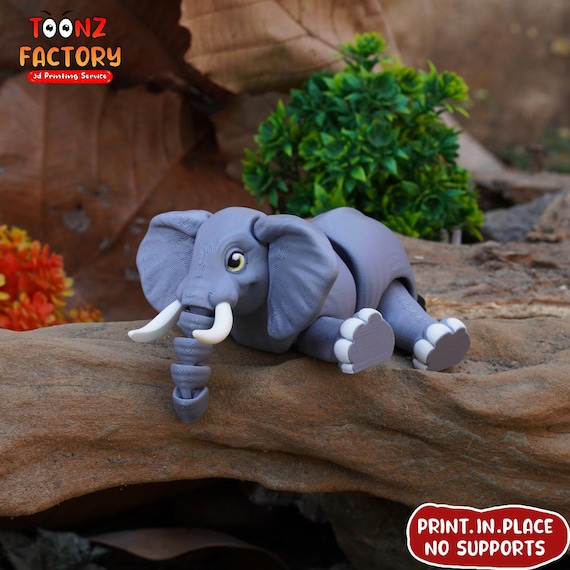 3D Print Flexi Elephant, Articulated Toy (instant Download) - Etsy