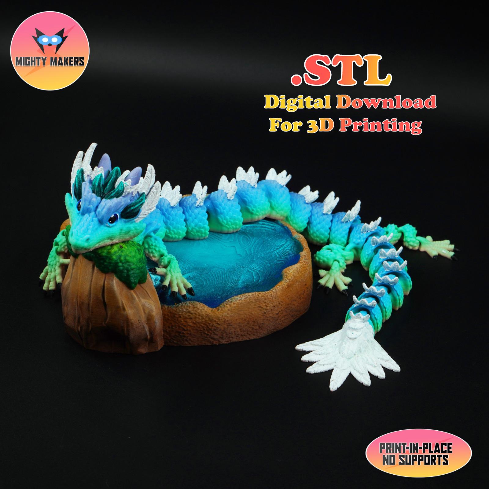 Flexi Wind Dragon: Articulated 3D Print (digital Download) - Etsy