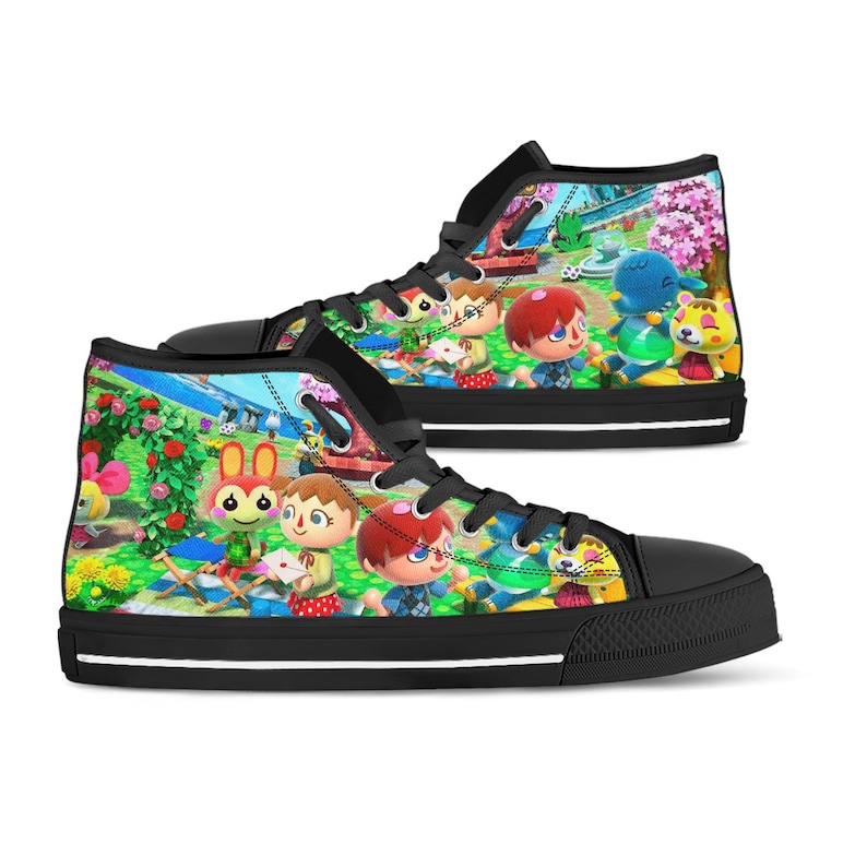 Animal Crossing Shoes Sneakers Custom High Tops for Men Etsy