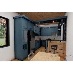 40' Container Home Plans - Full Set Architectural Plans - 360SF Modular ...