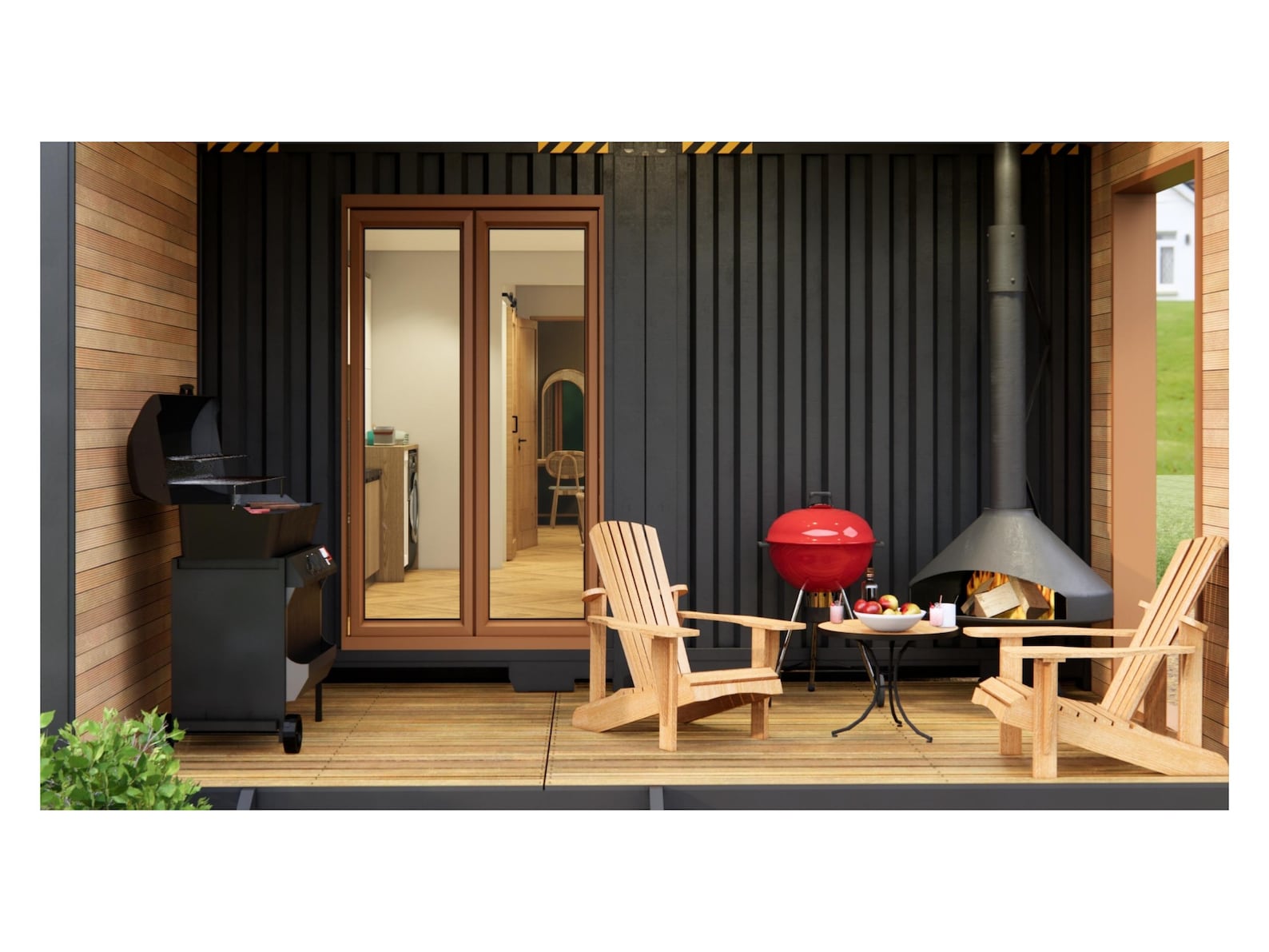 2x40' Container Home Plans | Architectural Plans | 640SF Modern ...