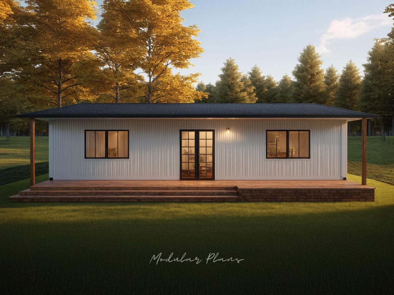 2 Bed Container Home Plans | 2x40' Container Home | Shipping Container ...