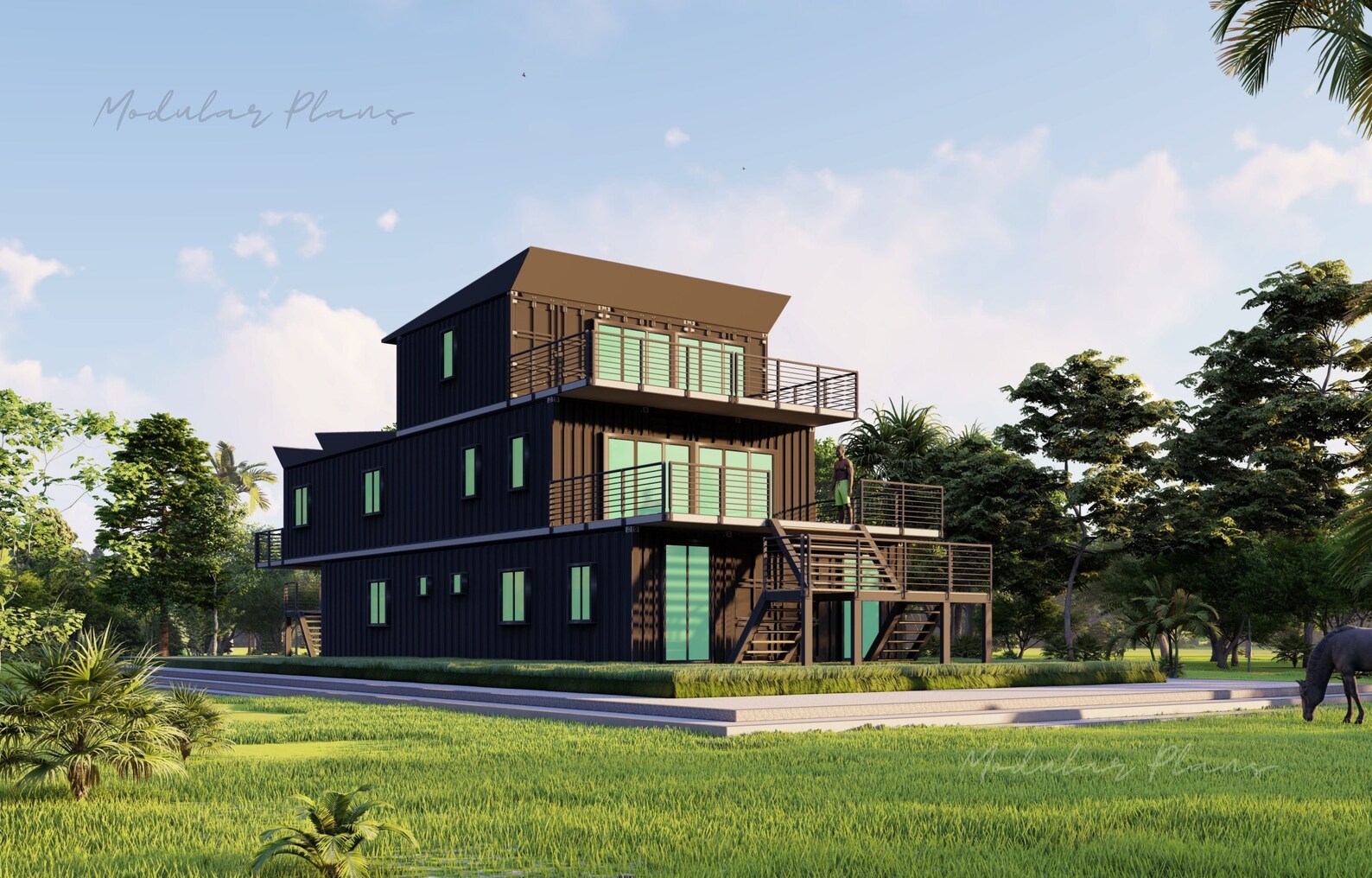 29' X 53' Willow Container Home Plans Full Set Etsy