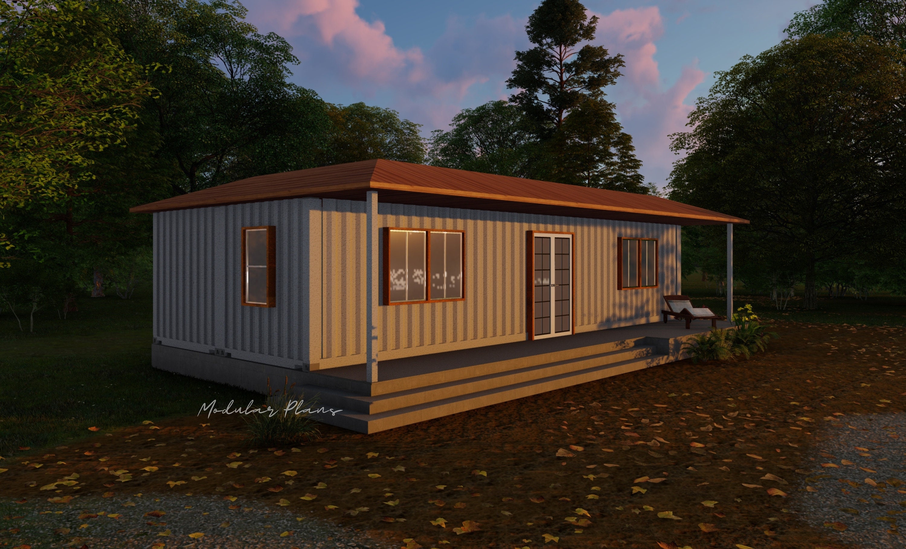 2BHK Rosilian Container Home Blueprints Full Set of - Etsy