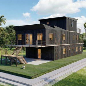 4x53ft 2x20ft  Container Home Plans |  5 Bed Container House Plans | | 3654SF Container House Architectural Plans - PDFs & CAD