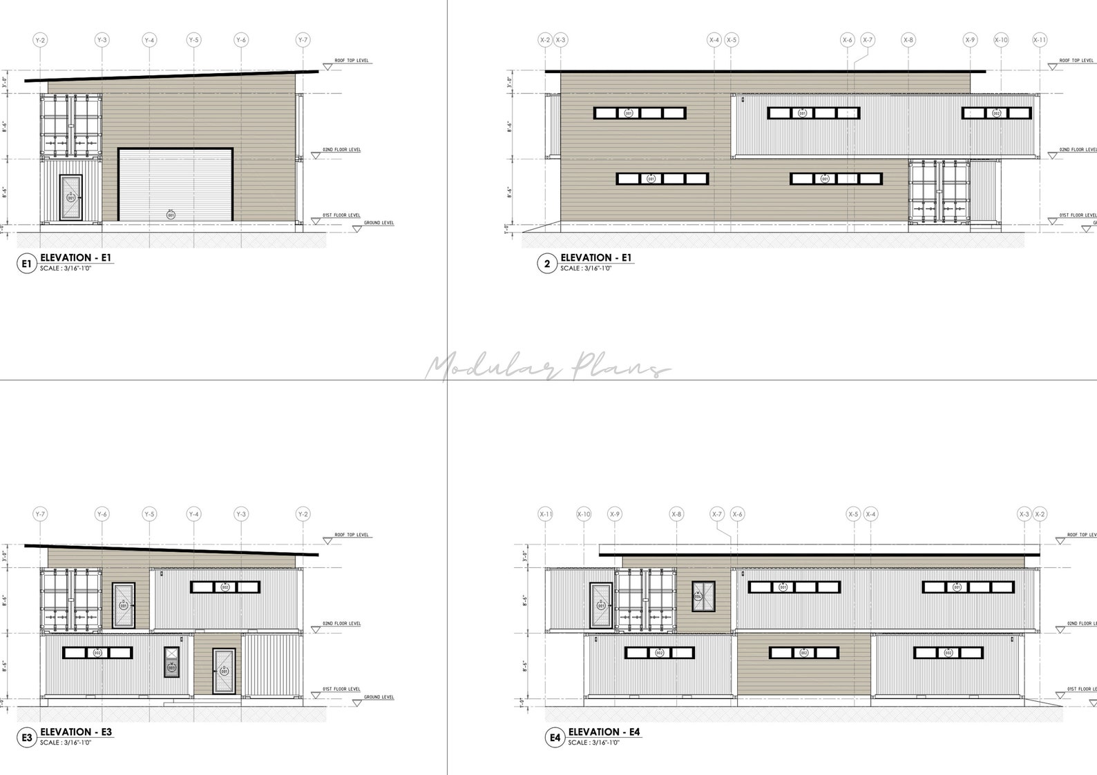 33' X 53' Container Plans Full Set Etsy