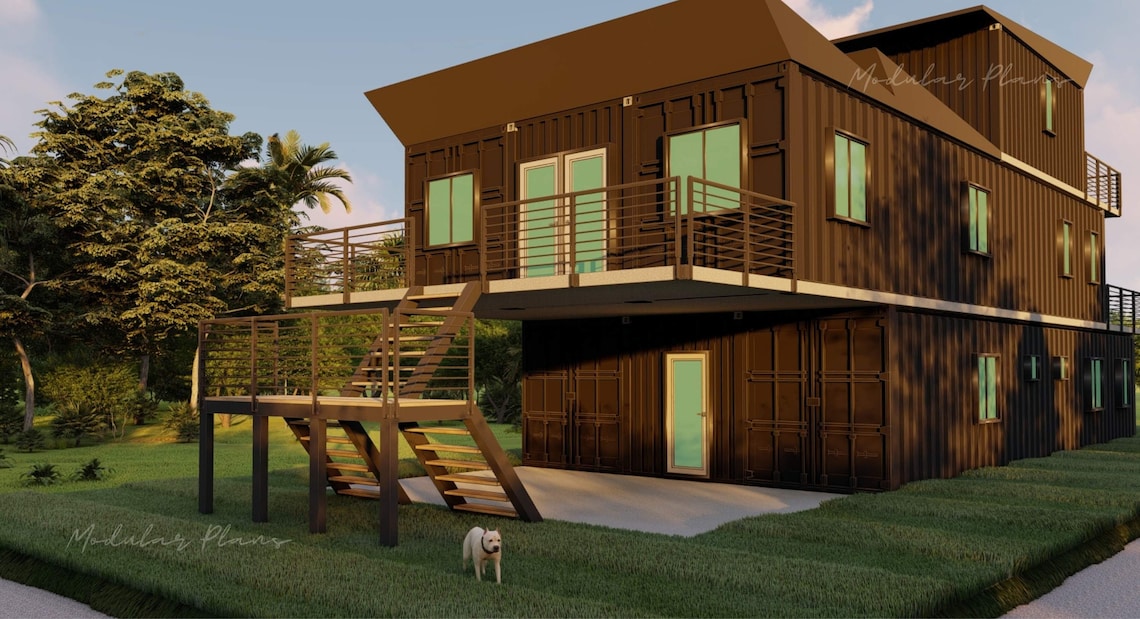 29' X 53' Willow Container Home Plans Full Set Etsy