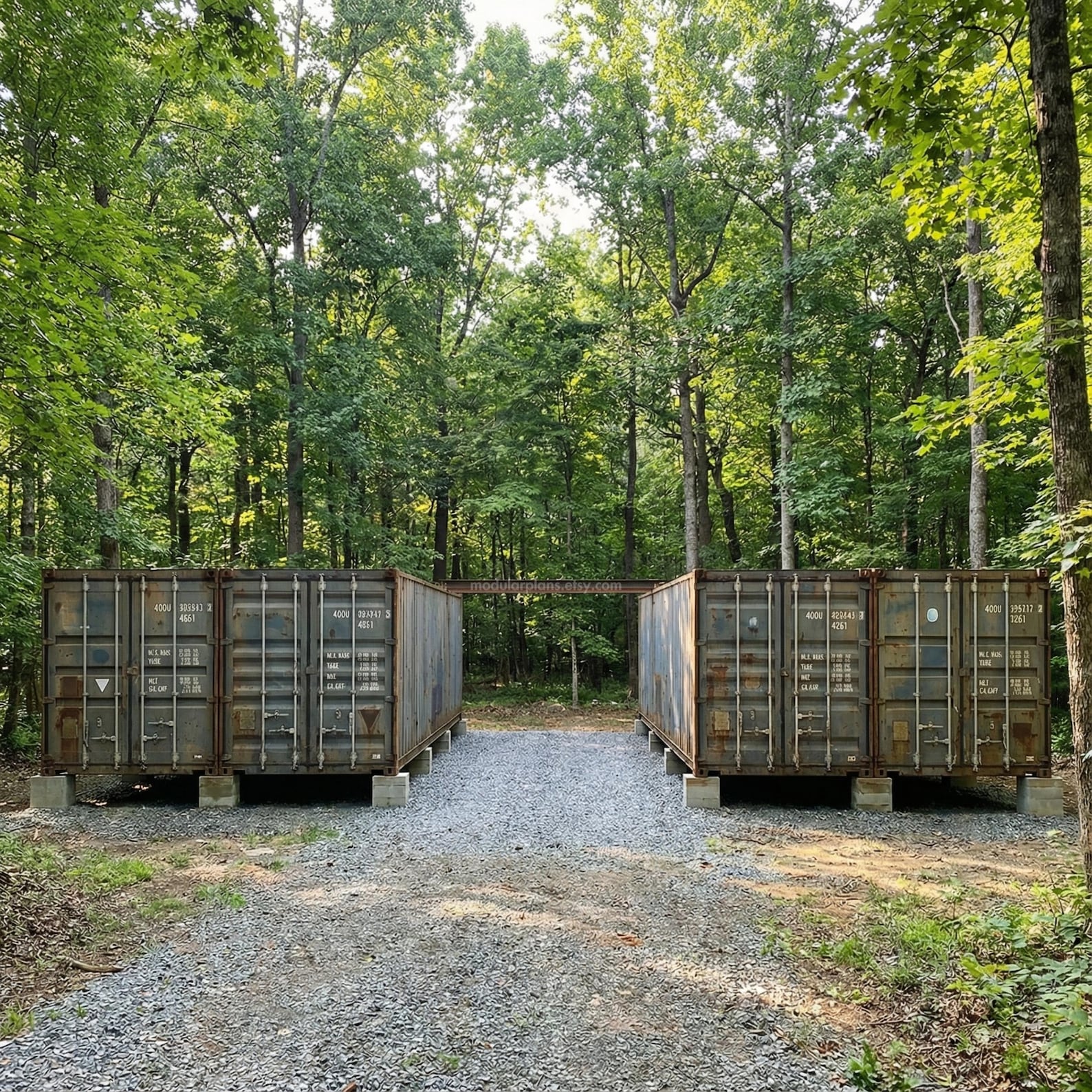 Storage Container Barnominium 4x40' Container House Plans | 3 Bed Container Home | Barn Shipping ...