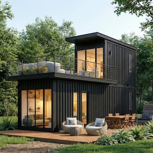 40ft & 20ft Container Home Plans | Small House Plans | Full Set Container House Permit Plans | 2 Level Container House | Floor Plans