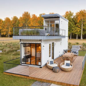 40 ft & 20 ft Container Home Plannen | Plattegronden voor kleine huizen | Volledige vergunningsplannen voor containerwoningen | Containerhuis met 2 verdiepingen | Plattegronden