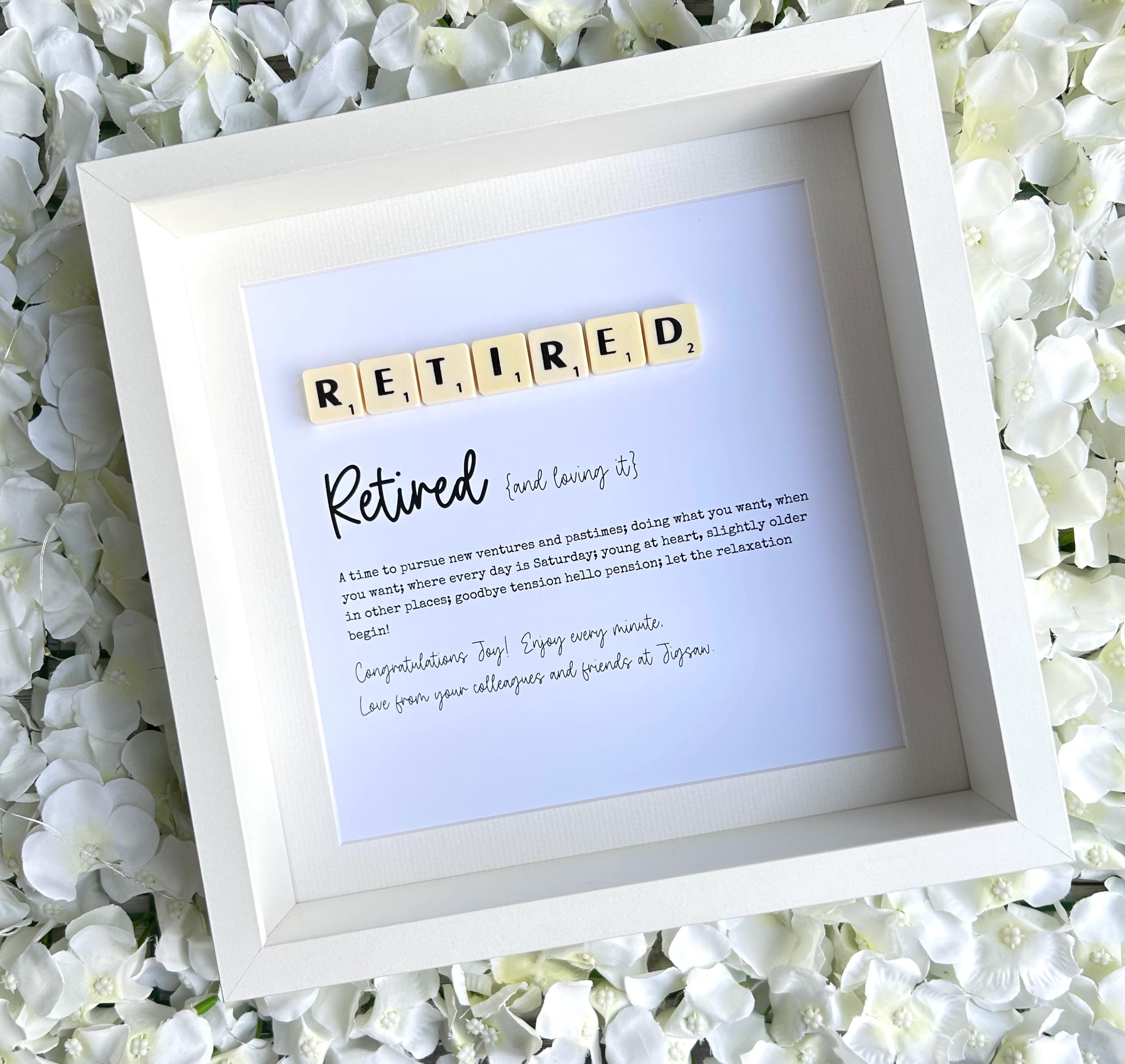 Retirement Signing Frame Retired Retirement Customised Gift Frame (personalised Gift) - Etsy