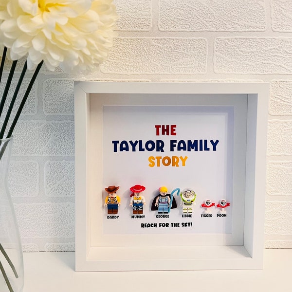 Toy Story Family Gift Frame (Christmas Gift for Daddy Dad Personalised Customised)