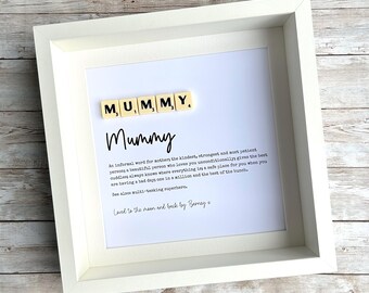 Mum Mummy Customised Gift Frame (Personalised Gift Mother's Day Christmas)