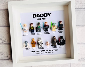 Star Wars Gift Frame 12 (Christmas Gift for Daddy Dad Personalised Customised)