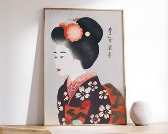 鬼頭鍋三郎 名匠木版画 1976年 舞妓アート - Etsy 日本