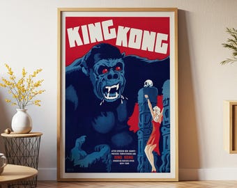 キングコング 1933年映画ポスター：ヴィンテージファインアート