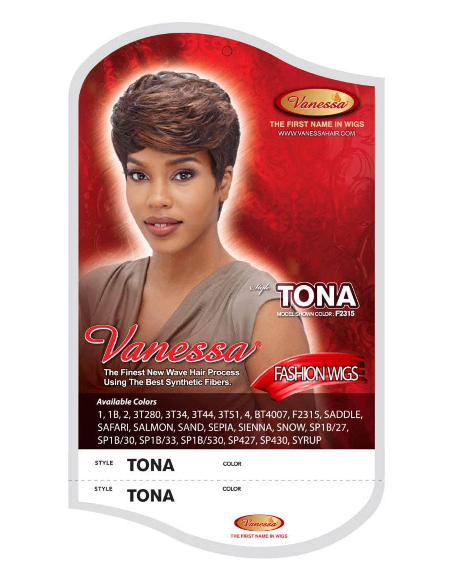 Vanessa Synthetic Hair Wig Tonabt4007 Etsy