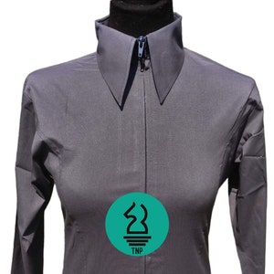 DIY Western Hidden Zipper Plain Show Shirt